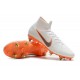 Nike Mercurial Superfly VI Elite Anti-Clog SG-Pro Bianco Arancio