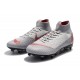 Scarpa Nike Mercurial Superfly 6 Elite AC SG Pro - Grigio Rosso