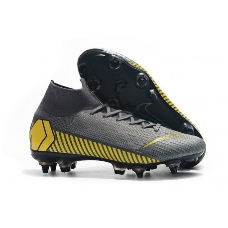 Scarpa Nike Mercurial Superfly 6 Elite AC SG Pro - Grigio Giallo