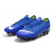 Nike Mercurial Vapor XII Elite Anti-Clog SG-Pro Blu Argento