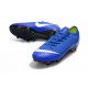 Nike Mercurial Vapor XII Elite Anti-Clog SG-Pro Blu Argento