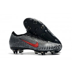 Neymar Nike Mercurial Vapor XII Elite Anti-Clog SG-Pro Bianco Nero Rosso