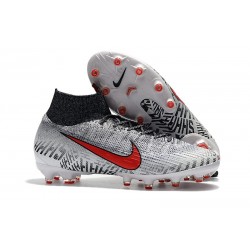 Ronaldo Scarpe Nike Mercurial Superfly 6 Elite AG-Pro Bianco Nero Rosso