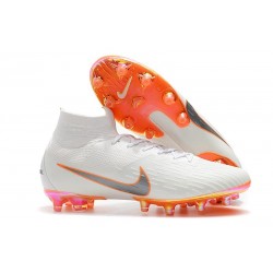 Scarpe Nike Mercurial Superfly 6 Elite AG-Pro Bianco Arancio