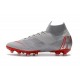 Scarpe Nike Mercurial Superfly 6 Elite AG-Pro Grigio Rosso