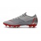 Scarpe Calcio Nike Mercurial Vapor 12 Elite Grigio Rosso