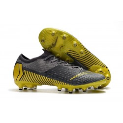 Scarpe Calcio Nike Mercurial Vapor 12 Elite AG Grigio Giallo