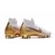 Scarpe Nuovo Nike Mercurial Superfly VI Elite FG - Bianco Oro