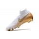 Scarpe Nuovo Nike Mercurial Superfly VI Elite FG - Bianco Oro
