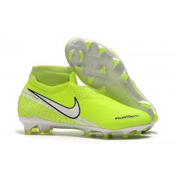 Scarpa Nike Phantom Vision Elite DF FG Volt Bianco