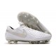 Nike Scarpa Tiempo Legend 8 Elite FG Bianco Cromo Puro Platino