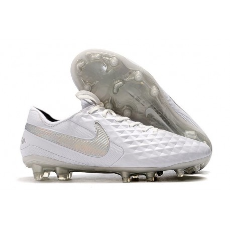 Nike Scarpa Tiempo Legend 8 Elite FG Bianco Cromo Puro Platino