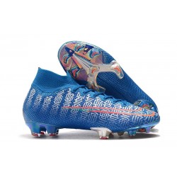 Scarpa Nike Mercurial Superfly VII Elite FG Blu Rosso