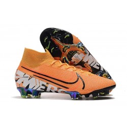 Scarpa Nike Mercurial Superfly VII Elite FG Arancione Bianco