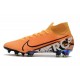 Scarpa Nike Mercurial Superfly VII Elite FG Arancione Bianco