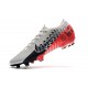 Scarpe da Neymar Nike Mercurial Vapor XIII Elite FG NJR Cromo Nero Rosso Orbita Platino