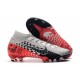 Neymar Nike Mercurial Superfly VII Elite FG Cromo Nero Rosso Orbita Platino