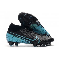 Scarpa Nike Mercurial Superfly VII Elite FG Negro Azul