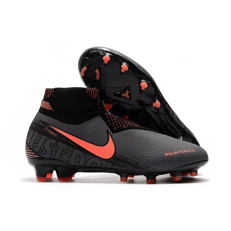 Scarpa Nike Phantom Vision Elite DF FG Grigio Scuro /Mango Acceso /Nero