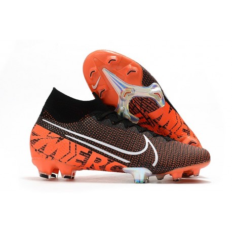 Nike Mercurial Superfly 7 Elite FG Nero Bianco Cremisi Hyper