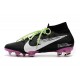 Scarpe Nuovo Nike Mercurial Superfly 7 Elite FG Nero Viola Bianco