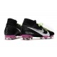 Scarpe Nuovo Nike Mercurial Superfly 7 Elite FG Nero Viola Bianco