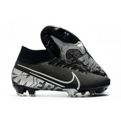 Scarpe Nuovo Nike Mercurial Superfly 7 Elite FG Nero Grigio Cool