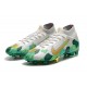 Mbappe Scarpe Nuovo Nike Mercurial Superfly 7 Elite FG Grigio Oro Verde