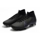 Scarpe Nuovo Nike Mercurial Superfly 7 Elite FG Nero