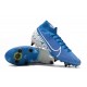 Nike Mercurial Superfly 7 Elite AC SG-Pro Blu Bianco