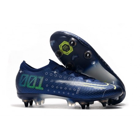 Nike Mercurial Vapor XIII Elite SG-Pro AC Blu Void Volt Bianco