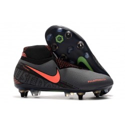 Nike Phantom Vision Elite DF AC SG-Pro Grigio Scuro Mango Acceso Nero