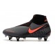 Nike Phantom Vision Elite DF AC SG-Pro Grigio Scuro Mango Acceso Nero