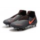 Nike Phantom Vision Elite DF AC SG-Pro Grigio Scuro Mango Acceso Nero