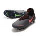 Nike Phantom Vision Elite DF AC SG-Pro Grigio Scuro Mango Acceso Nero