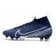 Scarpe Nuovo Nike Mercurial Superfly 7 Elite FG Blu Bianco