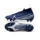 Scarpe Nuovo Nike Mercurial Superfly 7 Elite FG Blu Bianco