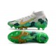 Nike Mercurial Superfly 7 Elite AG-Pro Scarpa Mbappe Grigio Vast Oro Verde