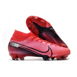 Scarpe Nuovo Nike Mercurial Superfly 7 Elite FG Cremisi Laser Nero