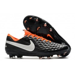 Nike Scarpa Tiempo Legend 8 Elite FG Nero Bianco Arancione