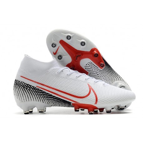 Nike Mercurial Superfly 7 Elite AG-Pro Scarpa Bianco Rosso