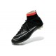 Cristiano Ronaldo Scarpe da Calcio Nike Mercurial Superfly Iv FG Nero Bianco