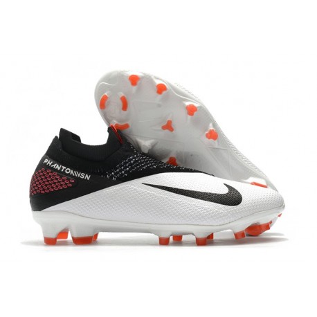 Scarpe Nike Phantom VSN 2 Elite Dynamic Fit FG Bianco Nero Cremisi Laser