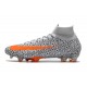 Nike Mercurial Superfly VII Elite Dynamic Fit FG Bianco Arancione Nero