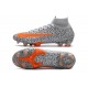 Nike Mercurial Superfly VII Elite Dynamic Fit FG Bianco Arancione Nero