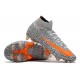 Nike Mercurial Superfly VII Elite Dynamic Fit FG Bianco Arancione Nero