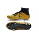 Cristiano Ronaldo Scarpe da Calcio Nike Mercurial Superfly Iv FG Oro Nero