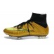 Cristiano Ronaldo Scarpe da Calcio Nike Mercurial Superfly Iv FG Oro Nero