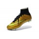 Cristiano Ronaldo Scarpe da Calcio Nike Mercurial Superfly Iv FG Oro Nero