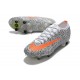 Nike Mercurial Vapor 13 Elite SG Anti Clog CR7 Bianco Arancione Nero